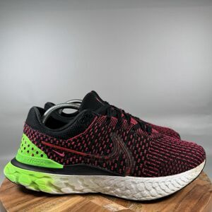 Nike React Infinity Run Flyknit Low Shoe Running Sneaker Men Sz 11 Red Black